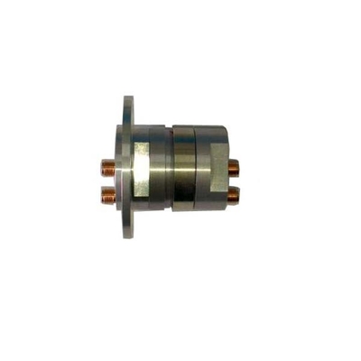 RF Koaksial Rotary Joint Dual Channel Slip Rings IP60 dengan Compact Signal Slip Rings Kecepatan hingga 30rpm