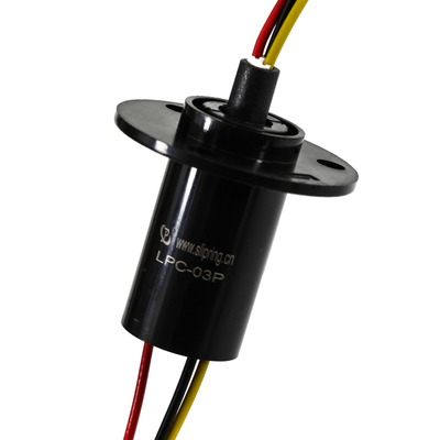 Mini Tipe Turbin Angin Slip Rings,3 Sirkuit 10A Kapsul Panjang 42,53mm, Untuk CCTV Pan