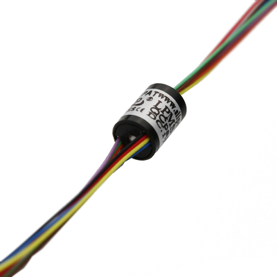 8 Circuit Capsule Slip Ring 1A 240VAC/DC Logam mulia