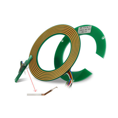 High-Speed 5A Current Rating Pancake Slip Ring dengan ukuran lubang 25mm dan tegangan 220VDC/AC