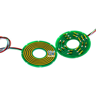 5 Sirkuit Pancake Slip Ring dengan 360° Rotasi dan 24VAC/DC Voltage Rating untuk Transmisi Listrik yang Dapat Diandalkan