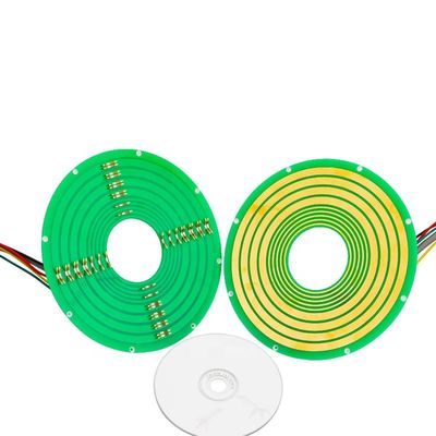Pancake Slip Ring LPK Series dengan 5 Sirkuit 12A Current Rating dan 240 VDC Voltage untuk Peralatan Industri