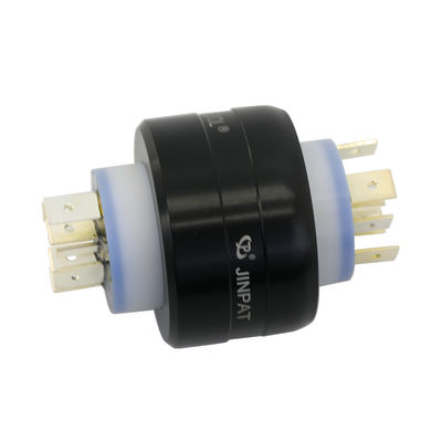 JINPAT 6-polar 1000RPM Mercury Slip Ring dengan 6 saluran untuk daya stabil dan transfer sinyal
