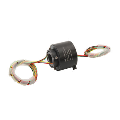 Industri 240VAC Melalui Lubang Slip Ring IP50 Engineering Plastic 6CKT