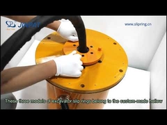 Mesin Konstruksi Melalui Cincin Selip Lubang IP65 36VDC